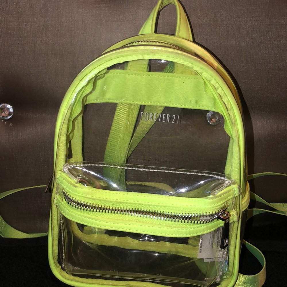 Forever 21 Contrast Trim Vinyl Mini Backpack